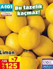 LİMON KG indirimli fiyat LİMON KG fiyat ve kampanya bilgisi